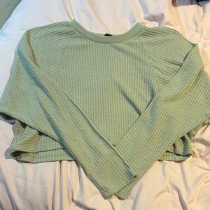 Paper Crane Olive Knit Top